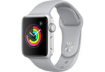 Apple Watch Series 3, 42 мм, корпус из серебристого алюминия, спортивный ремешок дымчатого цвета — изображение 2