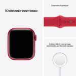 Apple Watch Series 7 GPS 41mm (PRODUCT)RED Alum. Sport — изображение 4