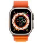 Apple Watch Ultra Titanium Case with Orange Alpine Loop — изображение 2