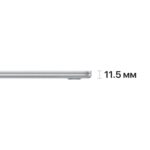 Apple MacBook Air 15 (M2, 8C CPU/10C GPU, 2023), 8 GB, 256 GB SSD, Silver MQKT3 — изображение 2